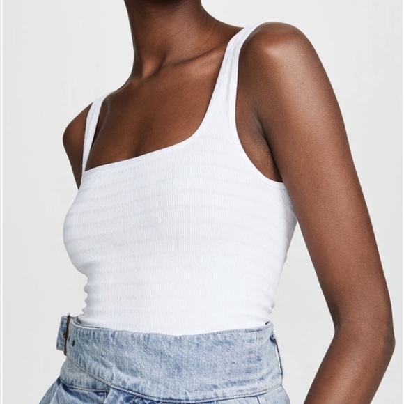 Free People] White Square one seamless Cami Top - Picture 4 of 11